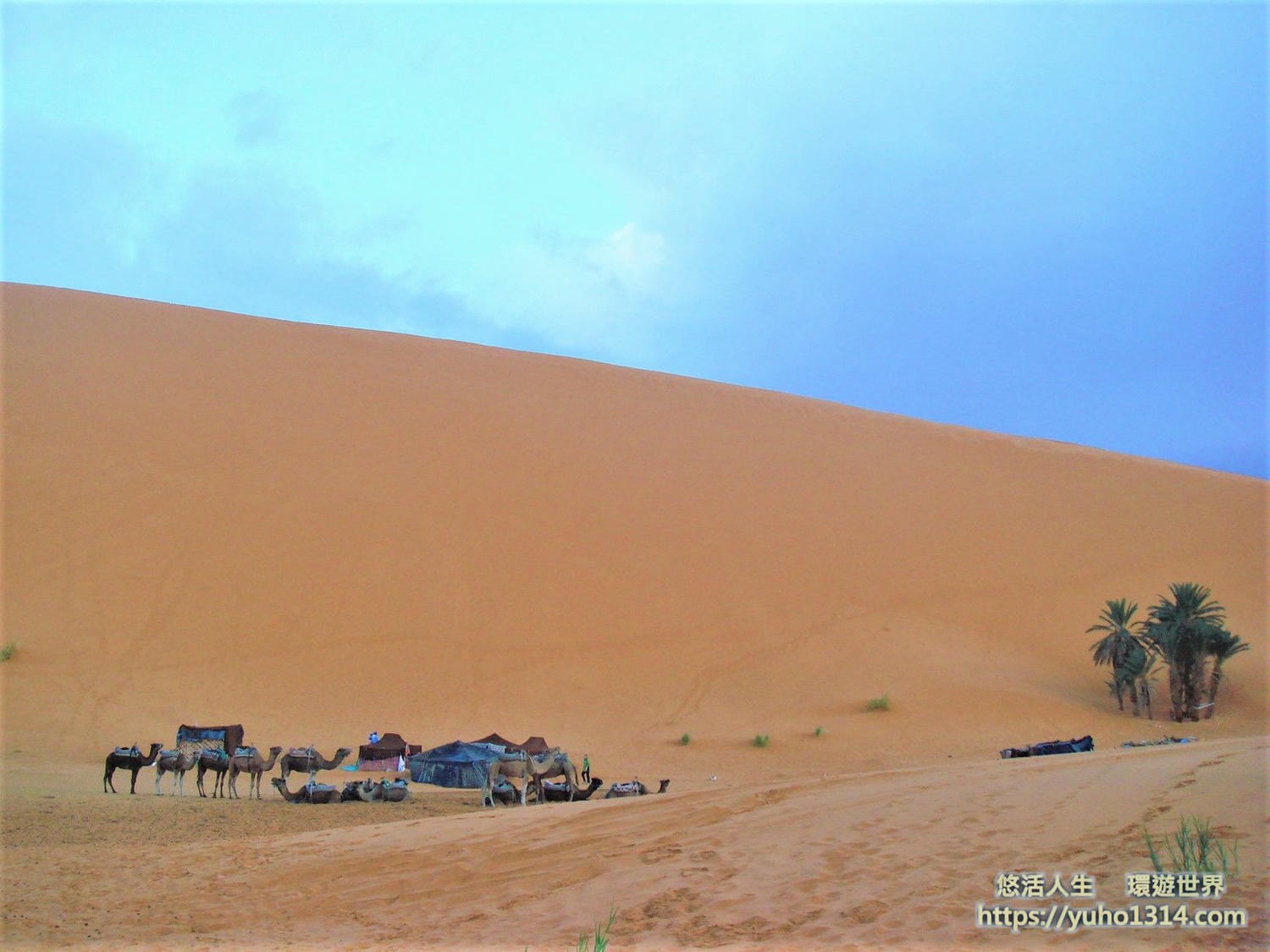 摩洛哥撒哈拉沙漠 你見過這1個世界上”最大最熱”的沙漠嗎? 撒哈拉沙漠團 - 第33張圖 摩洛哥沙漠帳篷