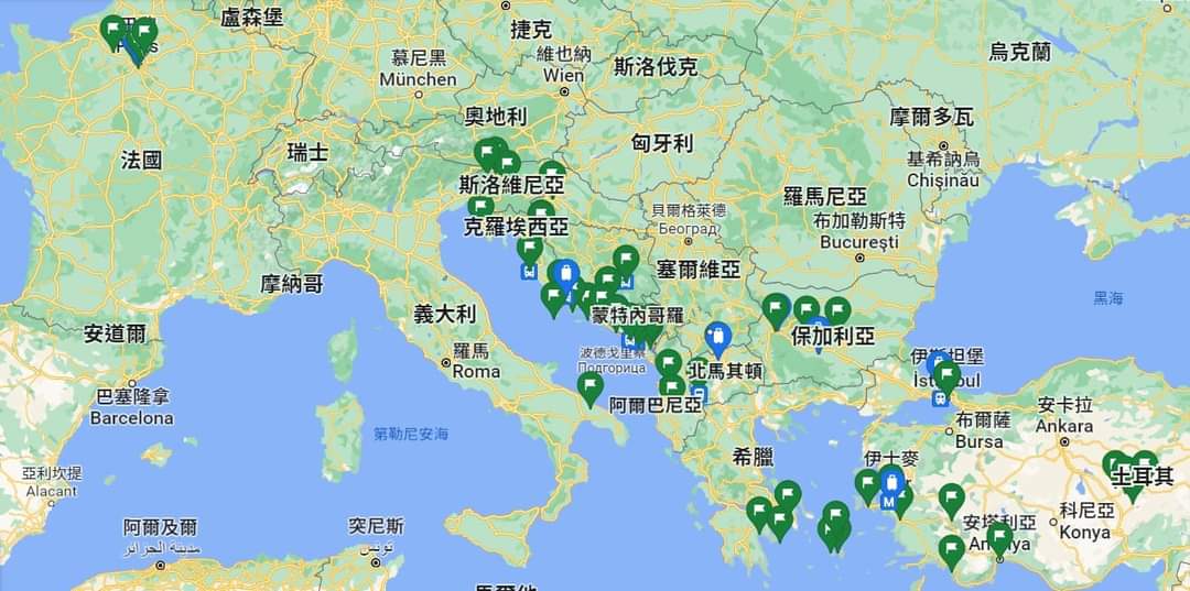 歐洲自由行全攻略 2個月花費14萬元 歐洲巴爾幹半島旅遊自由行的圓夢地圖