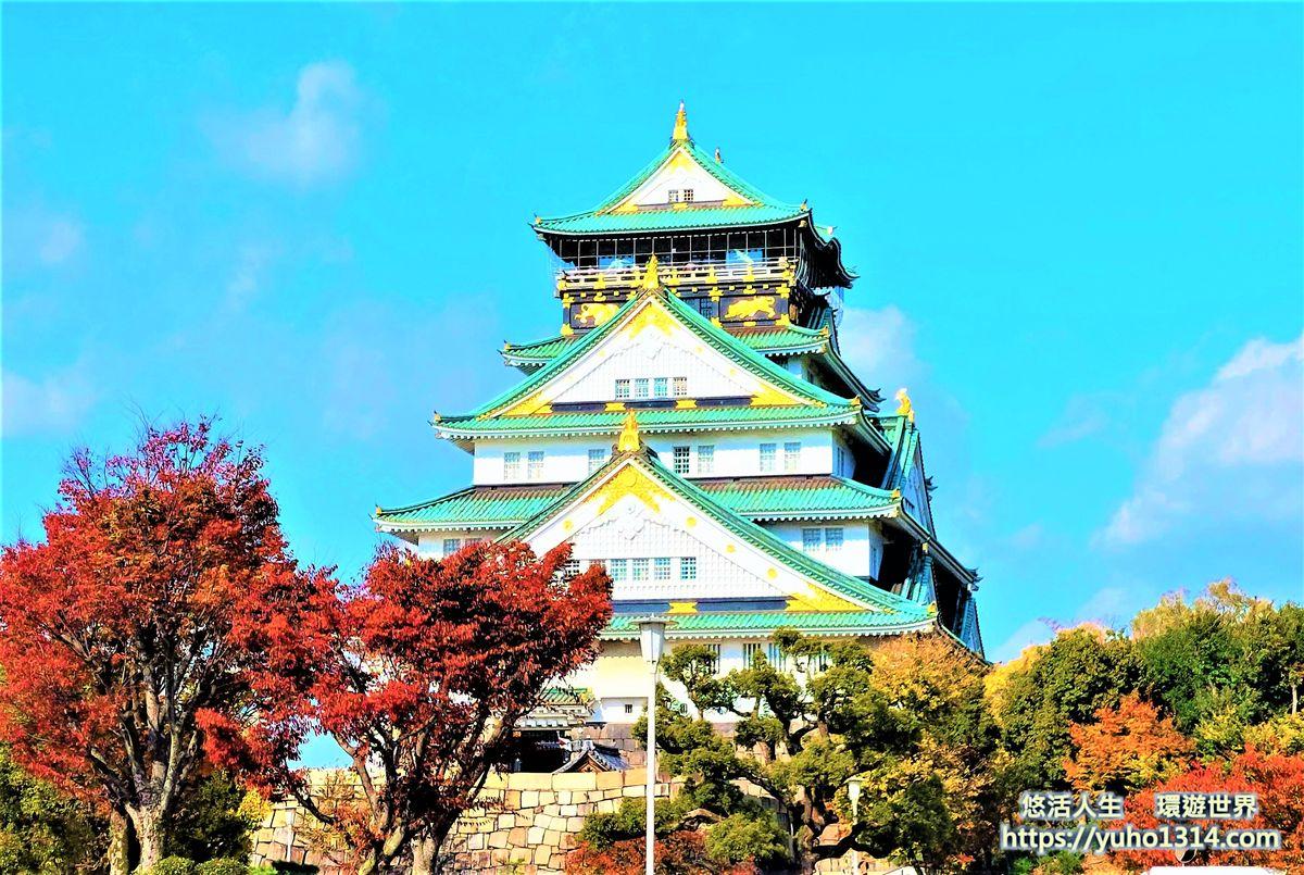 大阪城楓葉 大阪賞楓景點 大阪城公園 