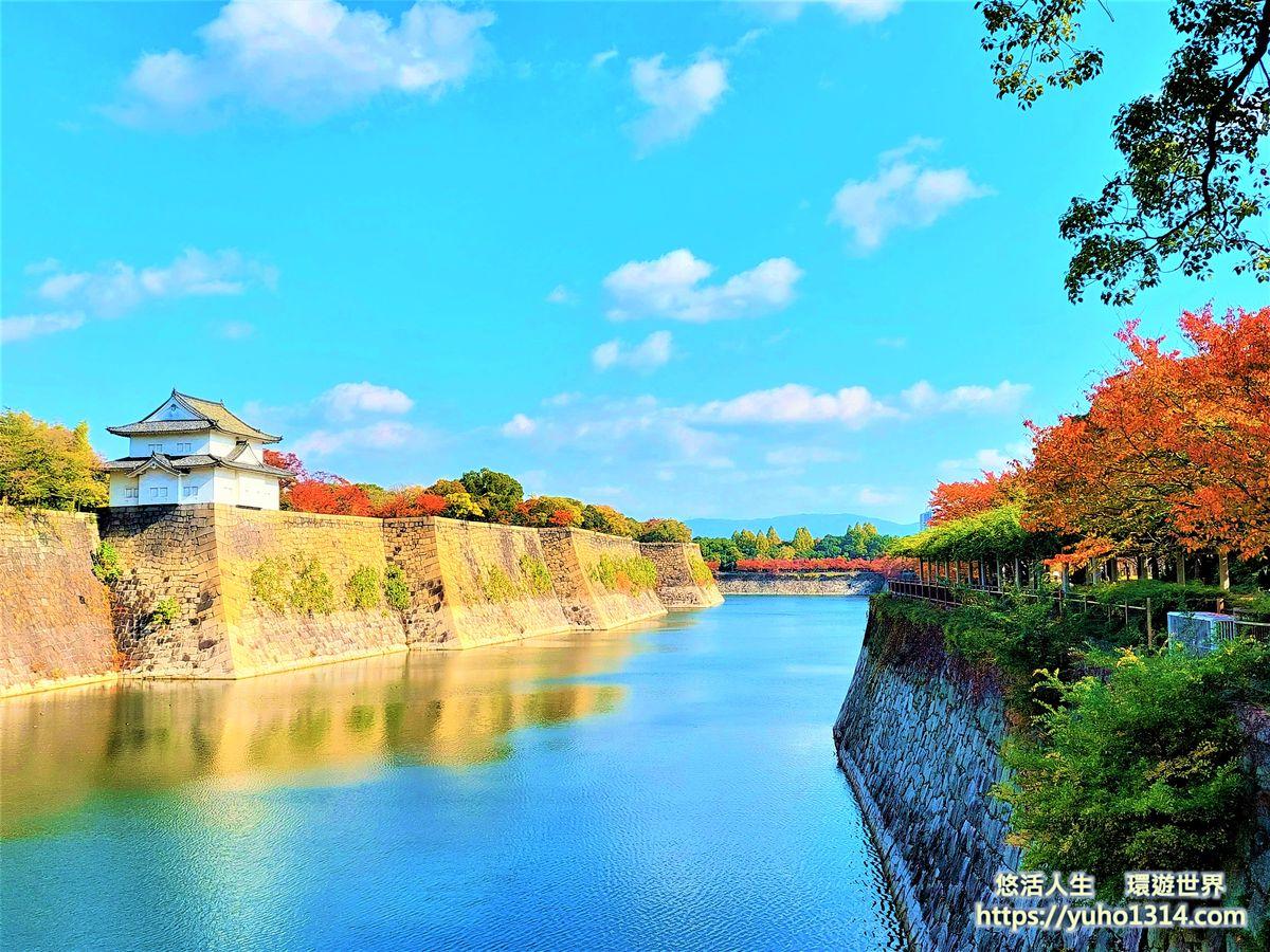 大阪城楓葉