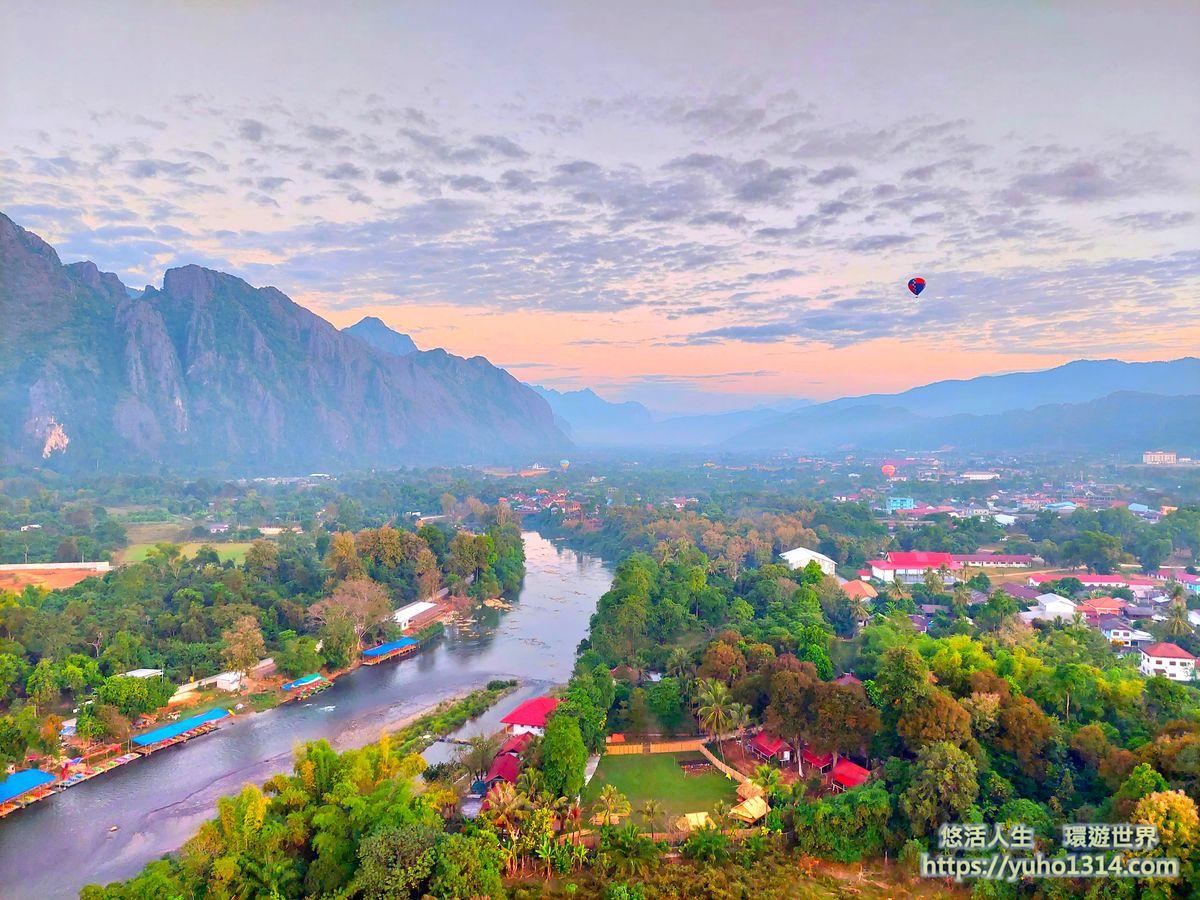 寮國旅遊自由行攻略2025 寮國萬榮旺陽❤️寮國背包客天堂 景點交通住宿美食規畫安排推薦! - 第1張圖 寮國萬榮旺陽熱氣球