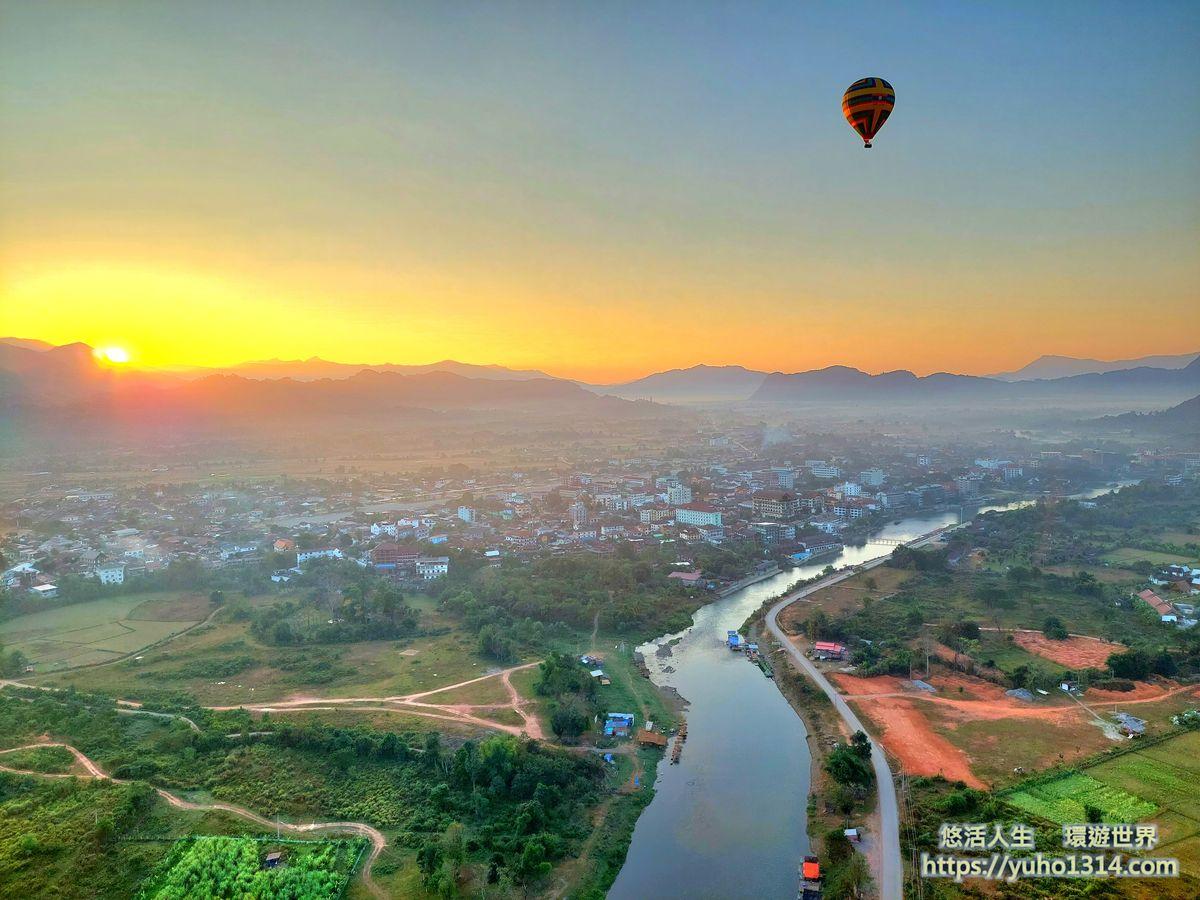 寮國旅遊自由行攻略2025 寮國萬榮旺陽❤️寮國背包客天堂 景點交通住宿美食規畫安排推薦! - 第19張圖 寮國萬榮熱氣球 寮國旺陽熱氣球