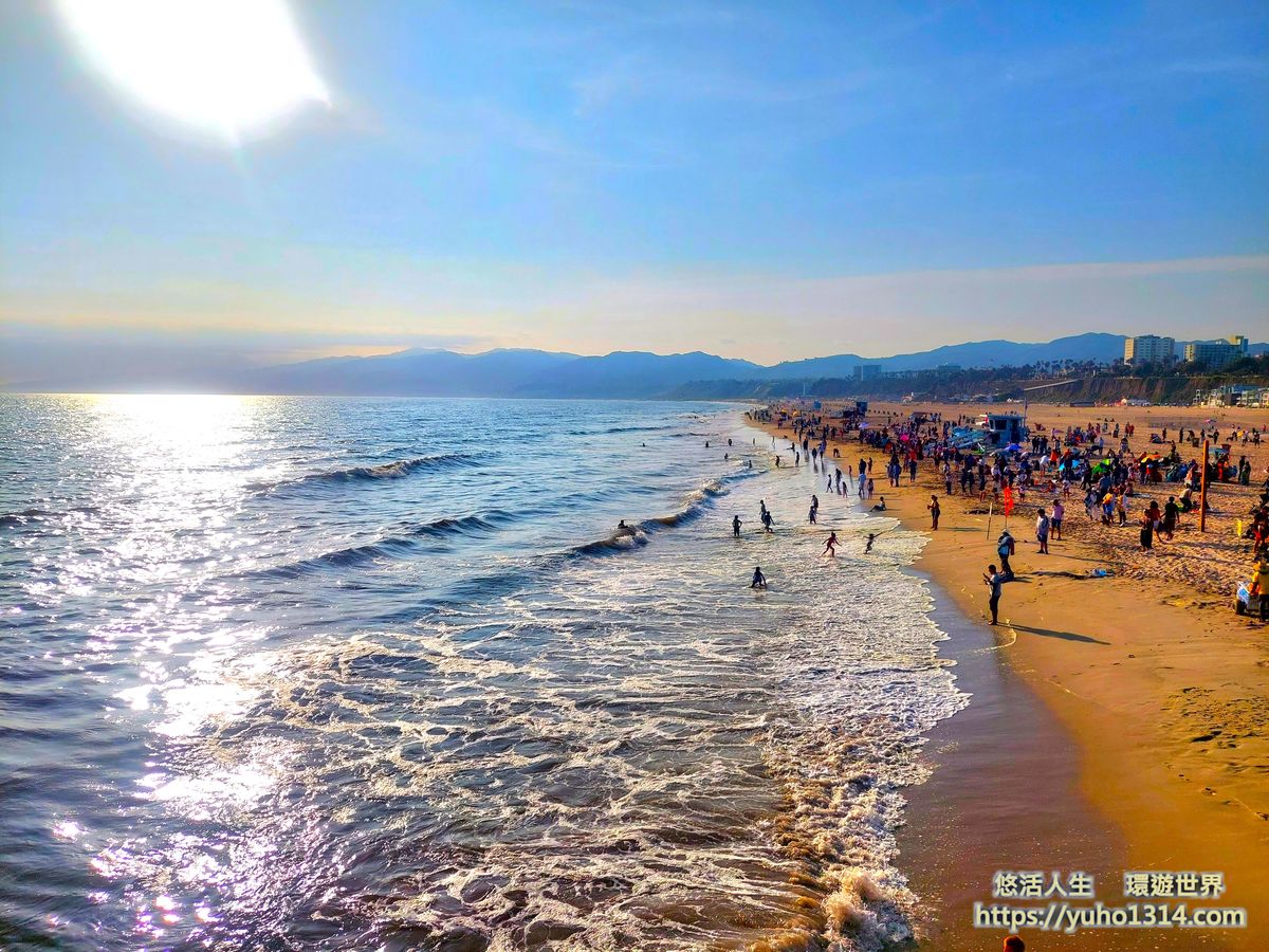 洛杉磯郊區景點  洛杉磯santa monica 聖莫尼卡碼頭海灘Santa Monica State Beach