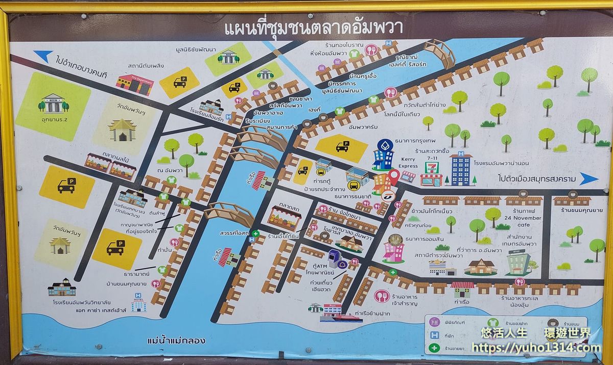安帕瓦水上市場地圖