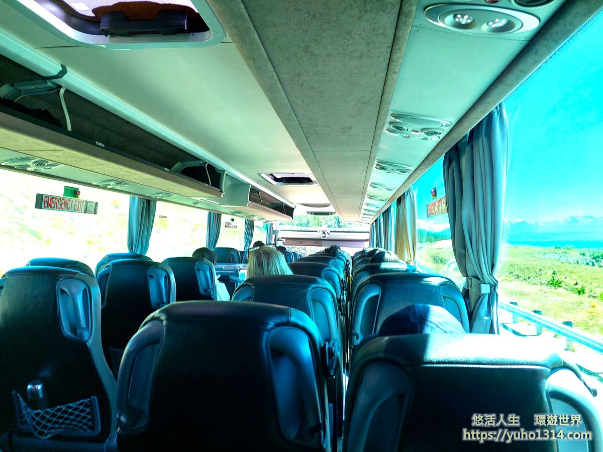 紐西蘭Intercity巴士內部
