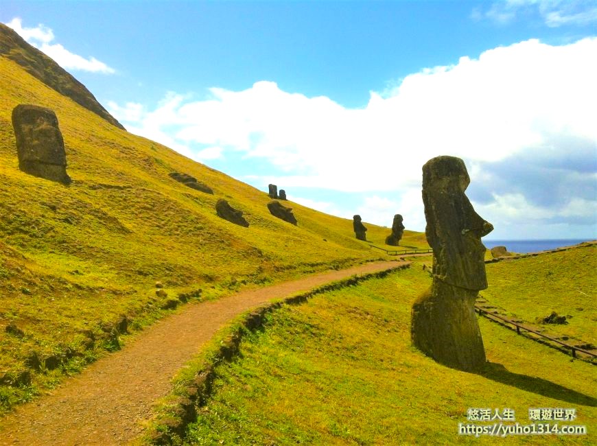 【2026智利復活島旅遊自由行】機票交通、CONAF門票、石像行程住宿花費總攻略 - 第5張圖 復活島摩艾石像 Rano-Raraku摩艾採石場
