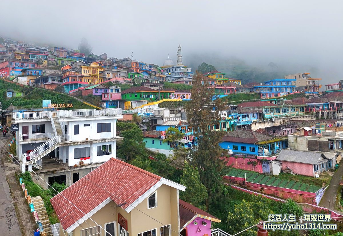 【印尼爪哇島秘境】印尼尼泊爾Nepal van Java:隱身松賓火山的絕美彩色山城交通自助攻略 - 第22張圖 馬格朗景點 Nepal van Java 最佳拍攝機位
