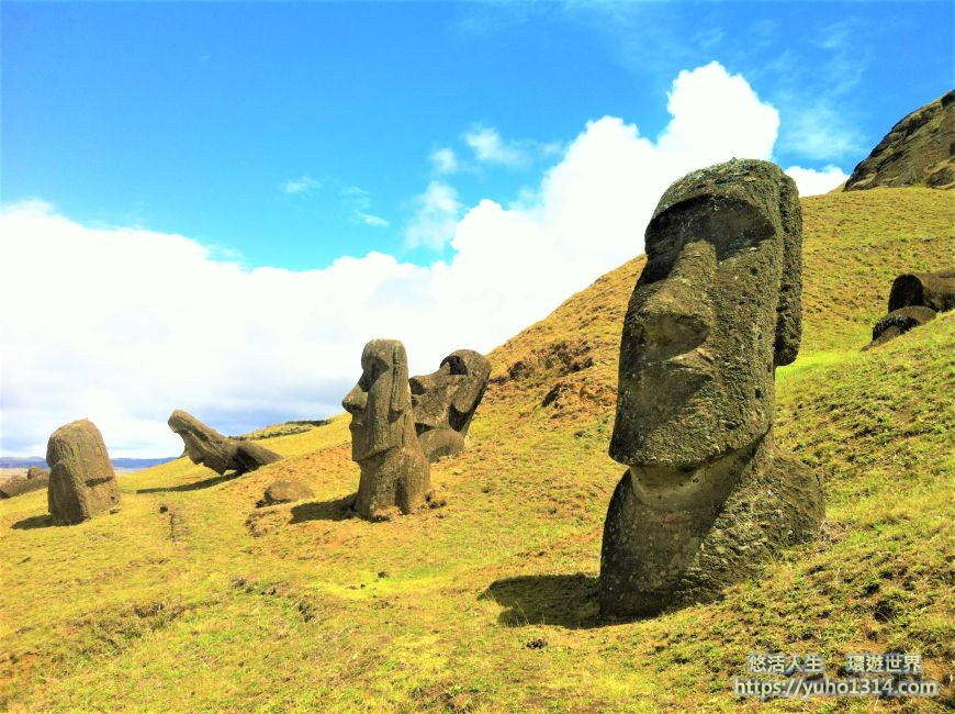 【2026智利復活島旅遊自由行】機票交通、CONAF門票、石像行程住宿花費總攻略 - 第7張圖 復活島石像 Rano-Raraku摩艾採石場 作者親拍
