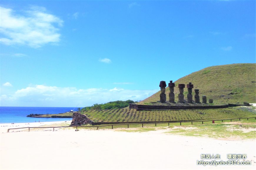 【2026智利復活島旅遊自由行】機票交通、CONAF門票、石像行程住宿花費總攻略 - 第13張圖 復活島Anakena-海灘 作者親拍