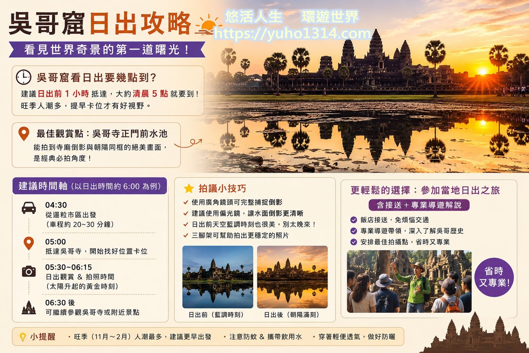 吳哥窟日出攻略-日出最佳觀賞點